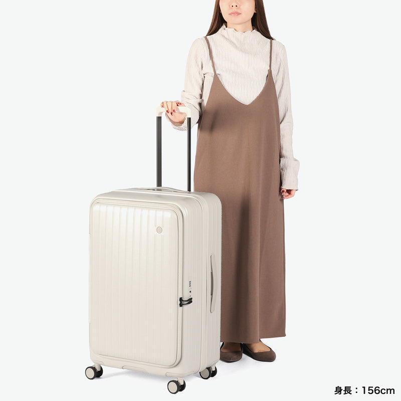 【正規品1年保証】 ティエラル スーツケース Lサイズ フロントオープン TIERRAL TOMARU 2.0 トマル キャリーケース L 拡張 超軽量 86L 98L TSAロック 8泊 9泊 10泊 キャスターロック ストッパー 双輪 TTMR2-003
