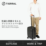 【正規品1年保証】 ティエラル スーツケース 機内持ち込み フロントオープン Sサイズ TIERRAL キャリーケース S 軽量 キャスター取り外し 双輪 ストッパー PC収納 TSA 33L 3泊 4泊 TORERU 3 TTRR3-001
