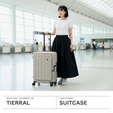 【正規品1年保証】 ティエラル スーツケース Mサイズ TIERRAL キャリーケース フロントオープン 拡張 軽量 M キャスター 車輪 取り外し可能 ストッパー TSロック 81L 89L 8泊 9泊 TORERU 3.0 TTRR3-002