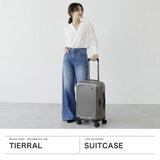 【正規品1年保証】 ティエラル スーツケース Sサイズ 機内持ち込み TIERRAL キャリーバッグ キャリーケース 軽量 軽い メンズ レディース おしゃれ 拡張 旅行 出張 TSA 33L 41L フォルマ Forma S TFRM-001