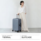 【正規品1年保証】 ティエラル スーツケース Mサイズ 大きめ TIERRAL キャリーバッグ キャリーケース 軽量 軽い メンズ レディース おしゃれ 拡張 旅行 出張 TSA 77L 86L フォルマ Forma M TFRM-002