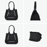 シアタープロダクツ トートバッグ レディース THEATRE PRODUCTS バッグ キャンバス 軽量 小さめ 通勤 ブランド A5 かわいい フリル デイリー お出かけ 帆布 コットン COTTON FRILL TOTE BAG-M CL250718