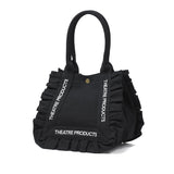 シアタープロダクツ トートバッグ レディース THEATRE PRODUCTS バッグ キャンバス 軽量 小さめ 通勤 ブランド A5 かわいい フリル デイリー お出かけ 帆布 コットン COTTON FRILL TOTE BAG-M CL250718