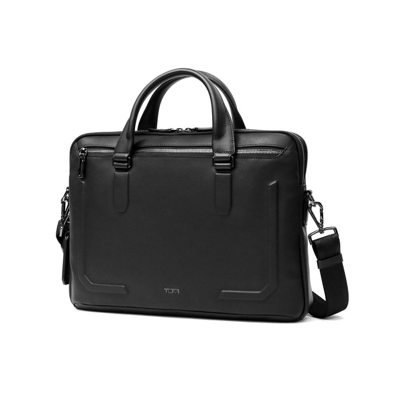 [Genuine 5-year warranty] TUMI Briefcase for Men and Women Genuine Leather Thin Gusset TUMI Business Bag Business Bag A4 Leather Shoulder Notebook PC Black Sales Independent Small Harrison "Sycamore" Slim Briefs 06302000