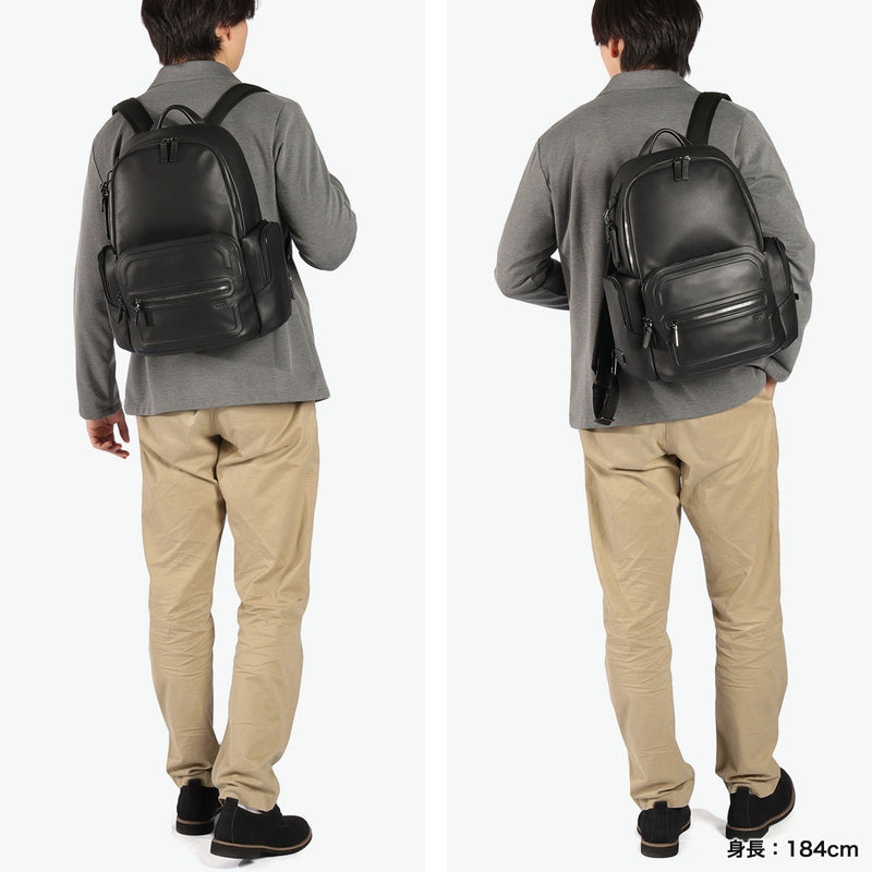 【正規品5年保証】 トゥミ リュック メンズ レディース 大容量 ブランド TUMI ビジネス カジュアル おしゃれ 通勤 レザー 牛革 本革 革 自立 A4 PC 15inch Harrison 「ハデン」バックパック 06302057