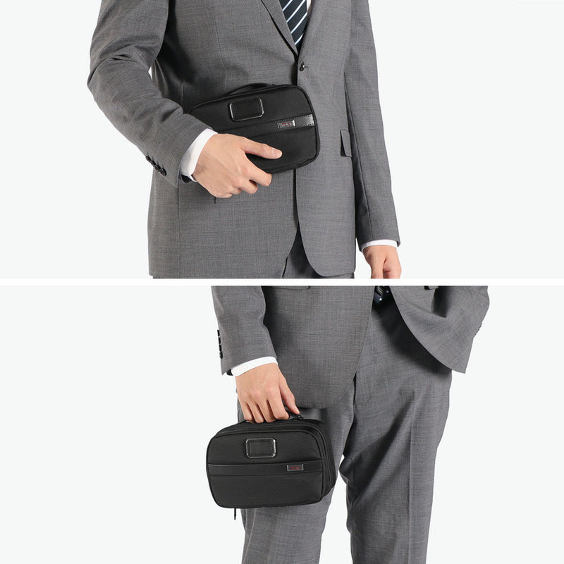 【正規品2年保証】 トゥミ ポーチ メンズ ブランド 小物入れ おしゃれ 大きめ TUMI ナイロン マチ付き ビジネス トラベルポーチ インナーバッグ 出張 旅行 ジム 取っ手付き Alpha3 スプリット・トラベル・キット 02203193