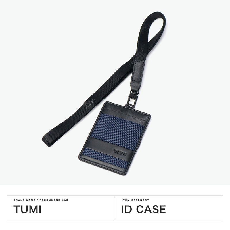 [2-year genuine product warranty] TUMI ID case for men, neck strap, brand TUMI ID card case, ID card holder, case, pass case, ID card, employee ID card, strap, name holder, stylish, vertical, horizontal, ALPHA ID, card, lanyard 01192247