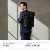 【正規品5年保証】 トゥミ リュック メンズ レディース 大容量 リュックサック 黒 TUMI バックパック おしゃれ カジュアル ブランド 通勤 2層 Alpha Bravo 「サーヴェイランス」フラップ・バックパック 0232841