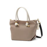 【正規品】 ヴィオラドーロ トートバッグ レディース ファスナー付き VIOLAd'ORO バッグ ビアンカ トート ブランド 撥水 軽量 ナイロン ショルダー S A5 日本製 BIANCA ノットハンドルナイロントートS サイズ V-2204