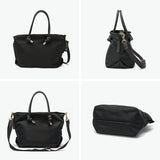 【正規品】 ヴィオラドーロ トートバッグ レディース ファスナー付き VIOLAd'ORO バッグ ビアンカ トート ブランド 撥水 軽量 ナイロン ショルダー S A5 日本製 BIANCA ノットハンドルナイロントートS サイズ V-2204