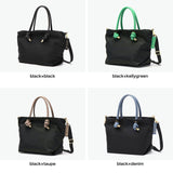 【正規品】 ヴィオラドーロ トートバッグ レディース ファスナー付き VIOLAd'ORO バッグ ビアンカ トート ブランド 撥水 軽量 ナイロン ショルダー S A5 日本製 BIANCA ノットハンドルナイロントートS サイズ V-2204