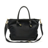 【正規品】 ヴィオラドーロ トートバッグ レディース ファスナー付き VIOLAd'ORO バッグ ビアンカ トート ブランド 撥水 軽量 ナイロン ショルダー S A5 日本製 BIANCA ノットハンドルナイロントートS サイズ V-2204