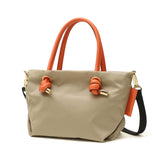 【正規品】 ヴィオラドーロ トートバッグ レディース ファスナー付き VIOLAd'ORO バッグ ビアンカ トート ブランド 撥水 軽量 ナイロン ショルダー XS 日本製 BIANCA ノットハンドルナイロントートXS サイズ V-2197