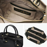 【正規品】 ヴィオラドーロ トートバッグ レディース ファスナー付き VIOLAd'ORO バッグ ビアンカ トート ブランド 撥水 軽量 ナイロン ショルダー XS 日本製 BIANCA ノットハンドルナイロントートXS サイズ V-2197