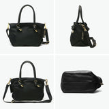 【正規品】 ヴィオラドーロ トートバッグ レディース ファスナー付き VIOLAd'ORO バッグ ビアンカ トート ブランド 撥水 軽量 ナイロン ショルダー XS 日本製 BIANCA ノットハンドルナイロントートXS サイズ V-2197