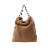 【正規品】 ヴィオラドーロ トートバッグ レディース VIOLAd'ORO バッグ 大きめ A4 ファー ボア ファーバッグ ブランド 大人 チェーン 秋 冬 肩掛け エコムートン チェーンショルダートート ELMO エルモ V-8651