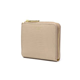【正規品】 ヴィオラドーロ 二つ折り財布 レディース box型小銭入れ ブランド VIOLAd'ORO 財布 薄い 本革 レザー 牛革 スリム かわいい 小さめ 小さい コンパクト PORTA リザード型押しレザー 二つ折りL字型財布 V-5056