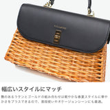 【正規品】 ヴィオラドーロ ハンドバッグ レディース 持ち手 VIOLAd'ORO かごバッグ バッグ 小さめ 2WAY 軽量 かわいい 本革 大人 ラタン ショルダー MIRO スプリットラタン 2WAYトップハンドルバッグ V-8731