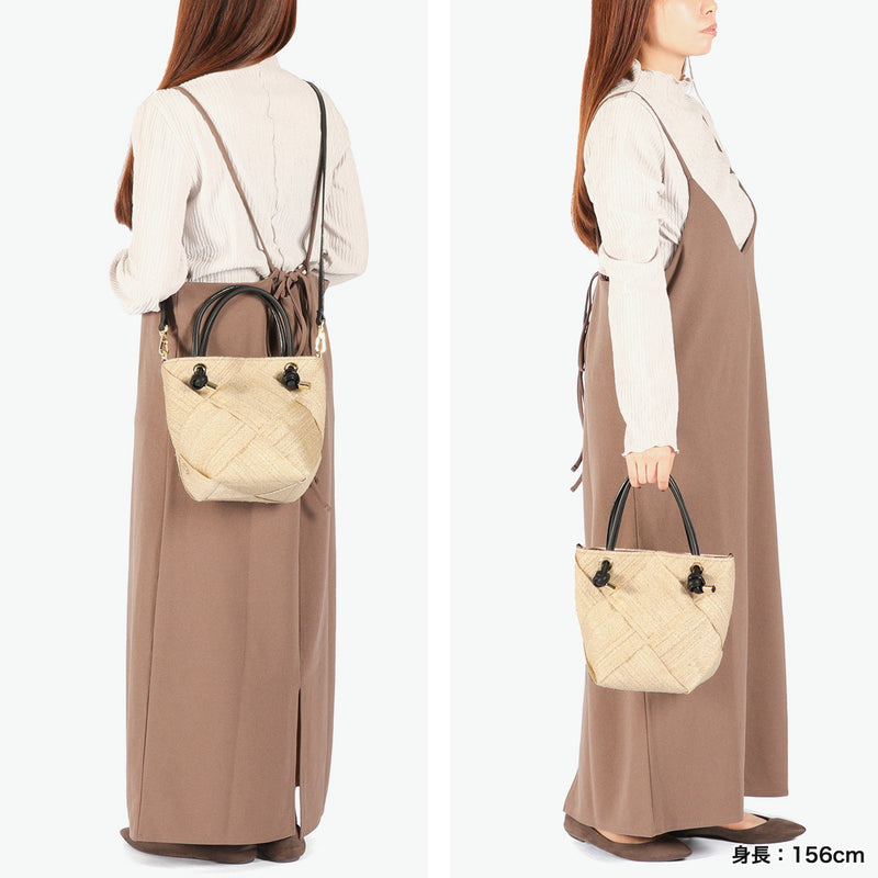 【正規品】 ヴィオラドーロ かごバッグ レディース トートバッグ VIOLAd'ORO ブランド 女性 おしゃれ 上品 ナチュラル 小さめ カゴバッグ ショルダーバッグ 2WAY 軽量 夏 春夏 天然素材 アバカ 本革 MIRO V-8845