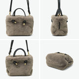 【正規品】 ヴィオラドーロ トートバッグ レディース ふわふわ バッグ VIOLAd'ORO ブランド 大人 女性 おしゃれ 2WAY ショルダー ハンドル 軽量 小さめ A5 ELMO レッキスラビット調エコファー 2WAYトート V-8763