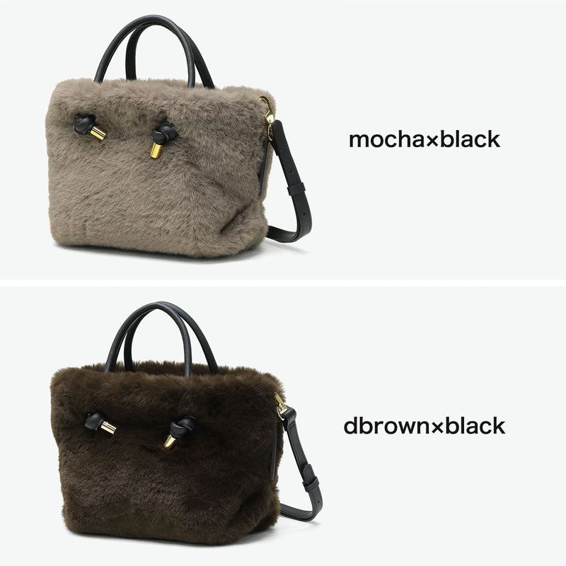 【正規品】 ヴィオラドーロ トートバッグ レディース ふわふわ バッグ VIOLAd'ORO ブランド 大人 女性 おしゃれ 2WAY ショルダー ハンドル 軽量 小さめ A5 ELMO レッキスラビット調エコファー 2WAYトート V-8763