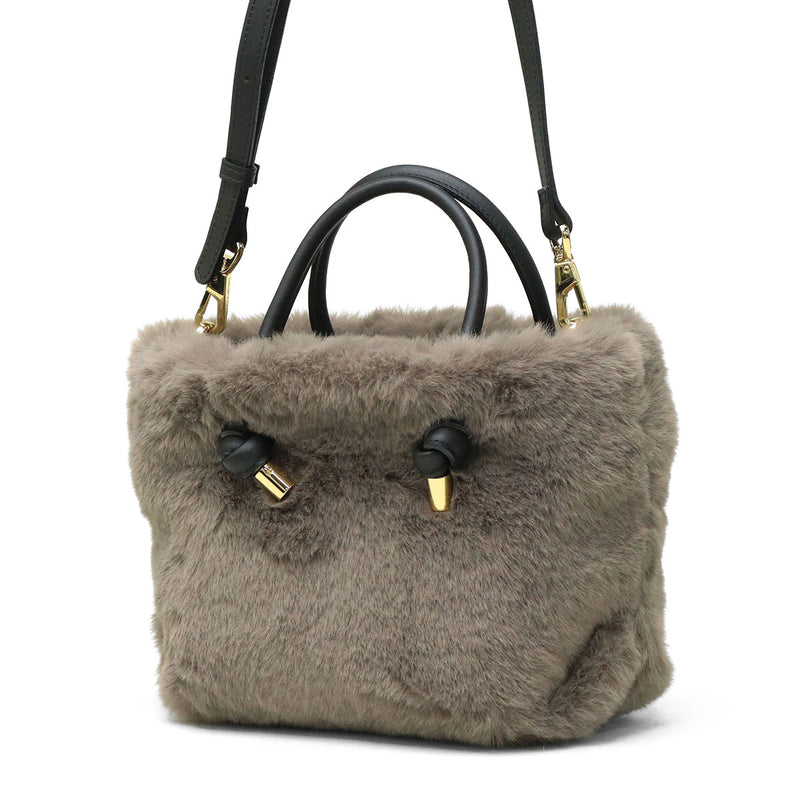 【正規品】 ヴィオラドーロ トートバッグ レディース ふわふわ バッグ VIOLAd'ORO ブランド 大人 女性 おしゃれ 2WAY ショルダー ハンドル 軽量 小さめ A5 ELMO レッキスラビット調エコファー 2WAYトート V-8763