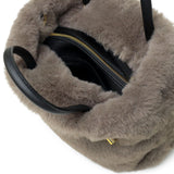 【正規品】 ヴィオラドーロ トートバッグ レディース ふわふわ バッグ VIOLAd'ORO ブランド 大人 女性 おしゃれ 2WAY ショルダー ハンドル 軽量 小さめ A5 ELMO レッキスラビット調エコファー 2WAYトート V-8763