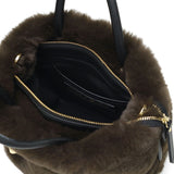 【正規品】 ヴィオラドーロ トートバッグ レディース ふわふわ バッグ VIOLAd'ORO ブランド 大人 女性 おしゃれ 2WAY ショルダー ハンドル 軽量 小さめ A5 ELMO レッキスラビット調エコファー 2WAYトート V-8763