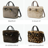 【正規品】 ヴィオラドーロ トートバッグ レディース ファスナー付き ミニ VIOLAd'ORO バッグ ファー トート 軽い かわいい 2WAY ショルダー ブランド A5 ファーバッグ ELMO レッキスラビットエコファー V-8763