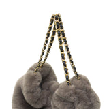 【正規品】 ヴィオラドーロ トートバッグ レディース ふわふわ バッグ 大きめ VIOLAd'ORO ブランド 大人 女性 おしゃれ トート ハンドル 大容量 A4 ELMO レッキスラビット調エコファー チェーントート V-8924