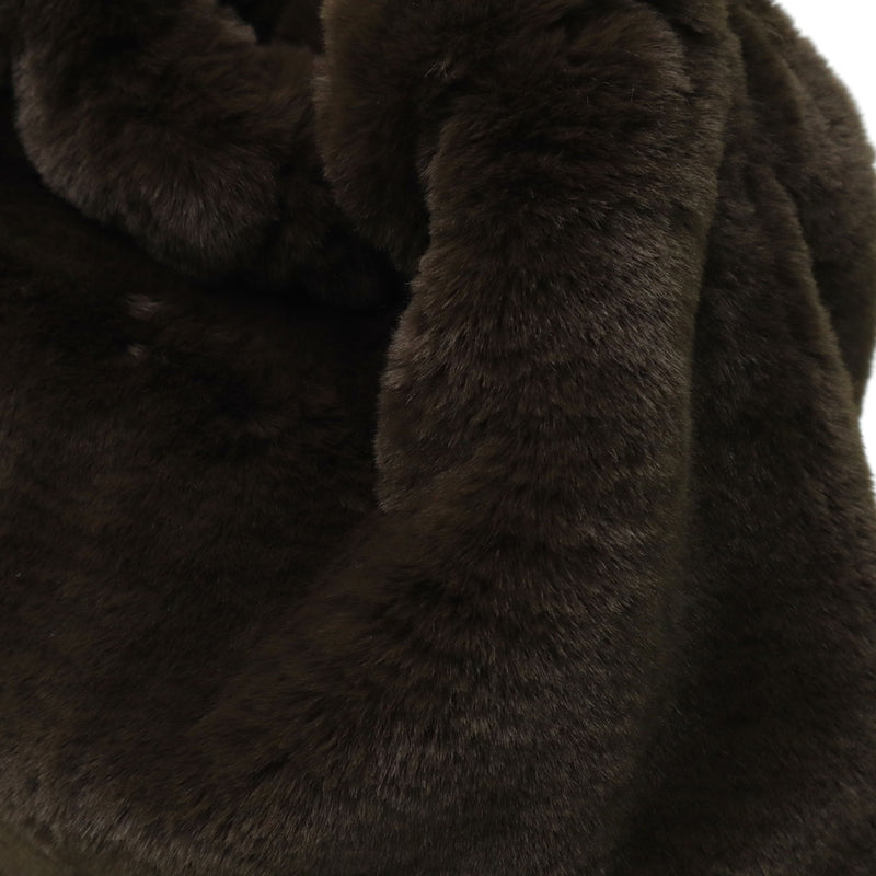 【正規品】 ヴィオラドーロ トートバッグ レディース ふわふわ バッグ 大きめ VIOLAd'ORO ブランド 大人 女性 おしゃれ トート ハンドル 大容量 A4 ELMO レッキスラビット調エコファー チェーントート V-8924