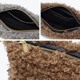 【正規品】 ヴィオラドーロ ショルダーバッグ レディース VIOLAd'ORO ファー ムートン バッグ 斜めがけ 大人 上品 小さめ 軽量 ファーショルダーバッグ 秋 冬 ELMO カルガンムートンエコファー ワンショルダーバッグ V-8937