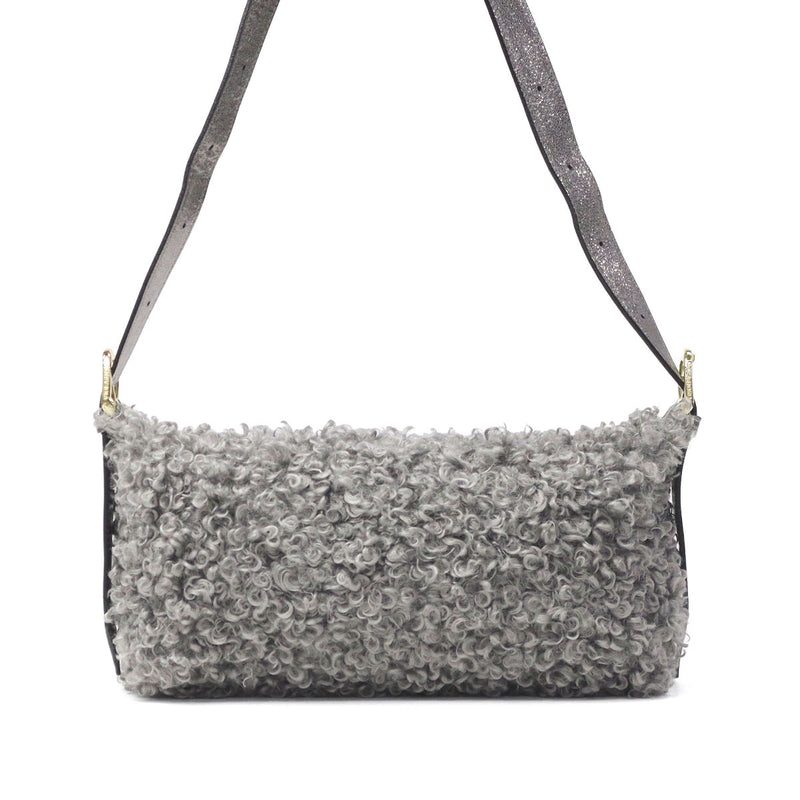 【正規品】 ヴィオラドーロ ショルダーバッグ レディース VIOLAd'ORO ファー ムートン バッグ 斜めがけ 大人 上品 小さめ 軽量 ファーショルダーバッグ 秋 冬 ELMO カルガンムートンエコファー ワンショルダーバッグ V-8937