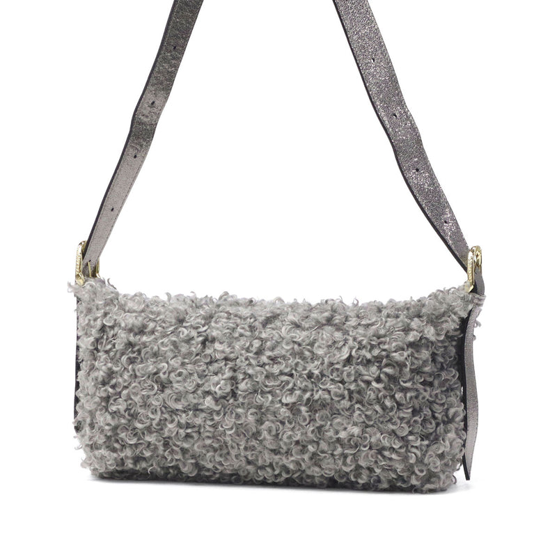 【正規品】 ヴィオラドーロ ショルダーバッグ レディース VIOLAd'ORO ファー ムートン バッグ 斜めがけ 大人 上品 小さめ 軽量 ファーショルダーバッグ 秋 冬 ELMO カルガンムートンエコファー ワンショルダーバッグ V-8937