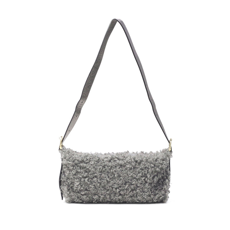 【正規品】 ヴィオラドーロ ショルダーバッグ レディース VIOLAd'ORO ファー ムートン バッグ 斜めがけ 大人 上品 小さめ 軽量 ファーショルダーバッグ 秋 冬 ELMO カルガンムートンエコファー ワンショルダーバッグ V-8937