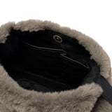 【正規品】 ヴィオラドーロ トートバッグ レディース 小さめ VIOLAd'ORO ファー バッグ 軽量 肩掛け ファートートバッグ トート 秋 冬 横型 スエード ELMO レッキスラビットエコファーワンショルダーバッグ V-8964