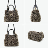 【正規品】 ヴィオラドーロ トートバッグ レディース 小さめ VIOLAd'ORO ファー バッグ 軽量 ブランド ミニ かわいい エコファー チキャンラム ショルダー 斜めがけ カジュアル おしゃれ 秋冬 2WAY ELMO V-8975