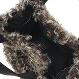 【正規品】 ヴィオラドーロ トートバッグ レディース 小さめ VIOLAd'ORO ファー バッグ 軽量 ブランド ミニ かわいい エコファー チキャンラム ショルダー 斜めがけ カジュアル おしゃれ 秋冬 2WAY ELMO V-8975