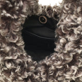 【正規品】 ヴィオラドーロ ハンドバッグ レディース 小さめ VIOLAd'ORO ファー バッグ トート A5 ブランド かわいい 秋 冬 秋冬 もこもこ おしゃれ ハンドバッグ 女性 ELMO チキャンラムエコファー ホーボーバッグ V-8976