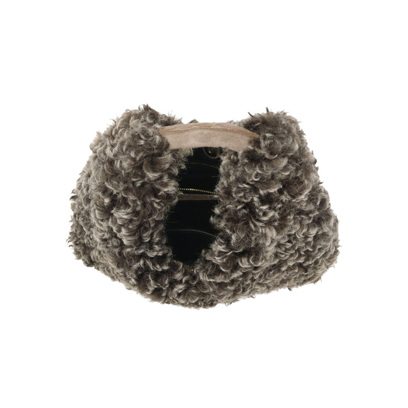 【正規品】 ヴィオラドーロ ハンドバッグ レディース 小さめ VIOLAd'ORO ファー バッグ トート A5 ブランド かわいい 秋 冬 秋冬 もこもこ おしゃれ ハンドバッグ 女性 ELMO チキャンラムエコファー ホーボーバッグ V-8976