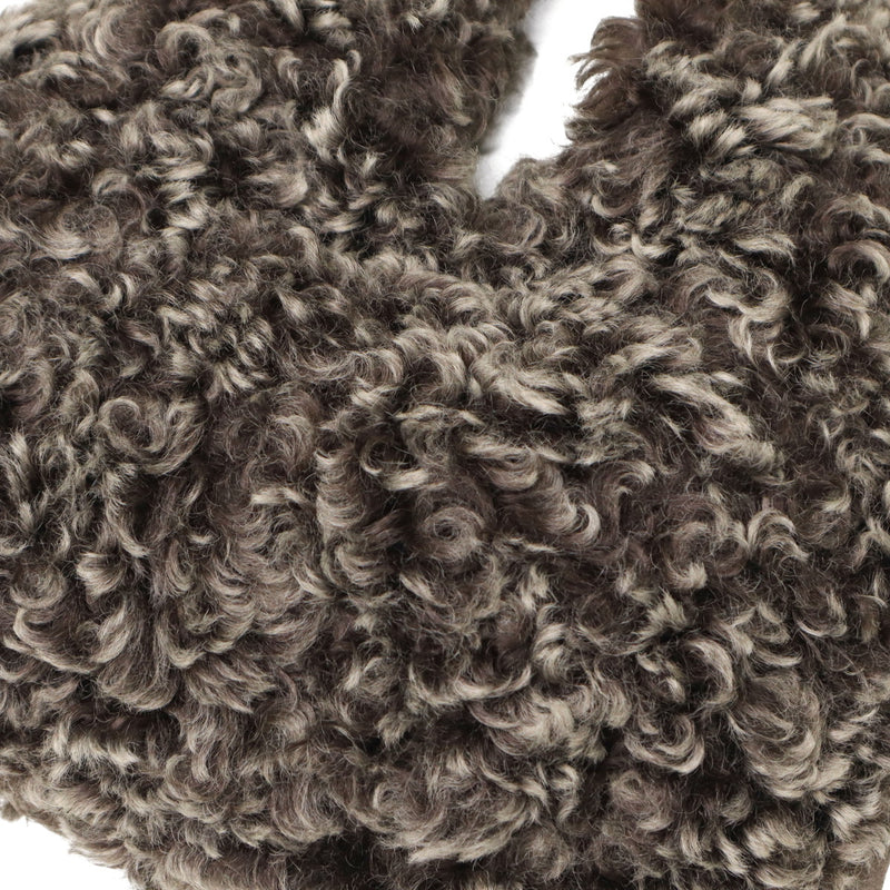 【正規品】 ヴィオラドーロ ハンドバッグ レディース 小さめ VIOLAd'ORO ファー バッグ トート A5 ブランド かわいい 秋 冬 秋冬 もこもこ おしゃれ ハンドバッグ 女性 ELMO チキャンラムエコファー ホーボーバッグ V-8976