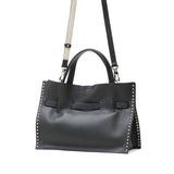 【正規品】 ヴィオラドーロ トートバッグ レディース 小さめ VIOLAd'ORO バッグ トート A5 Mサイズ ブランド かわいい 2WAY ショルダー 本革 牛革 コンパクト スタッズ おしゃれ ハンドバッグ 女性 MIRO V-8993