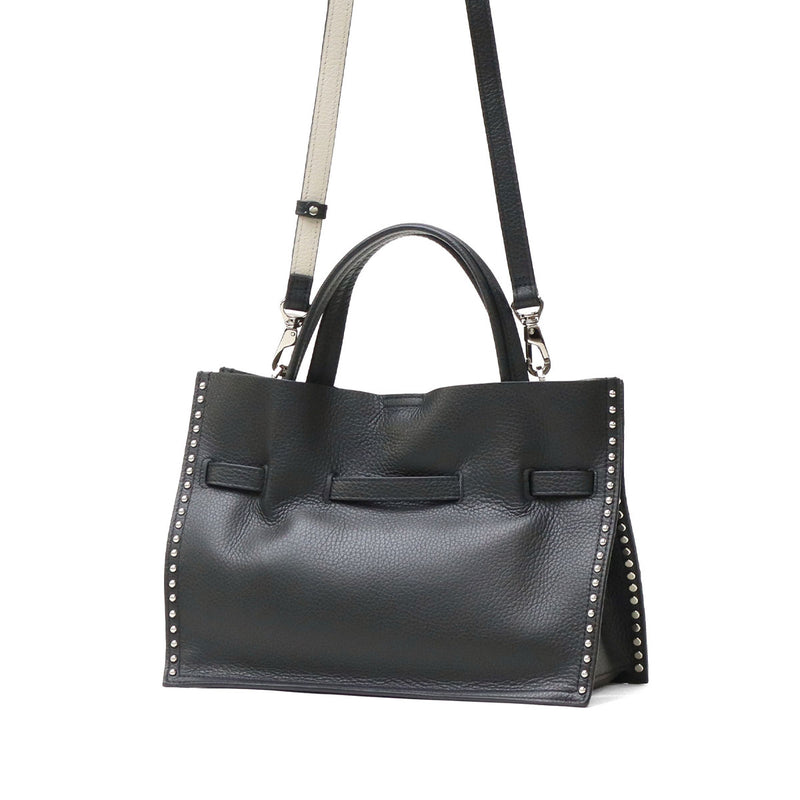 【正規品】 ヴィオラドーロ トートバッグ レディース 小さめ VIOLAd'ORO バッグ トート A5 Mサイズ ブランド かわいい 2WAY ショルダー 本革 牛革 コンパクト スタッズ おしゃれ ハンドバッグ 女性 MIRO V-8993