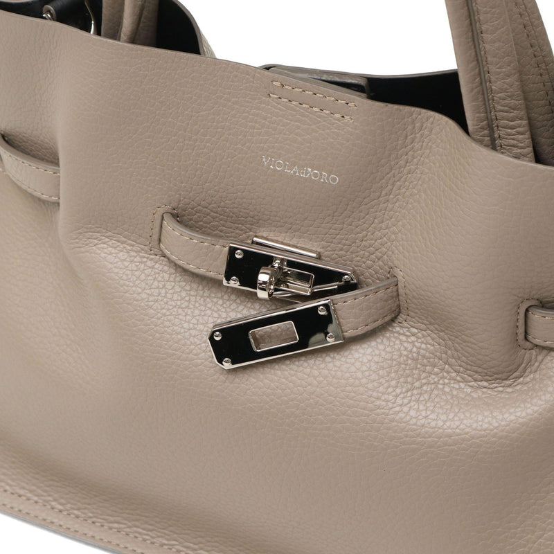 【正規品】 ヴィオラドーロ トートバッグ レディース 小さめ VIOLAd'ORO バッグ トート A5 Mサイズ ブランド かわいい 2WAY ショルダー 本革 牛革 コンパクト スタッズ おしゃれ ハンドバッグ 女性 MIRO V-8993