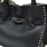 【正規品】 ヴィオラドーロ トートバッグ レディース 小さめ VIOLAd'ORO バッグ トート A5 Mサイズ ブランド かわいい 2WAY ショルダー 本革 牛革 コンパクト スタッズ おしゃれ ハンドバッグ 女性 MIRO V-8993