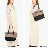 【正規品】 ヴィオラドーロ トートバッグ レディース VIOLAd'ORO Mサイズ 軽い 軽量 ブランド かわいい 通勤 レザーコンビ ナイロン 日本製 B5 BIANCA ノットハンドル バイカラーナイロントート M V-2250