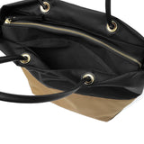 【正規品】 ヴィオラドーロ トートバッグ レディース VIOLAd'ORO Mサイズ 軽い 軽量 ブランド かわいい 通勤 レザーコンビ ナイロン 日本製 B5 BIANCA ノットハンドル バイカラーナイロントート M V-2250