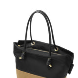 【正規品】 ヴィオラドーロ トートバッグ レディース VIOLAd'ORO Mサイズ 軽い 軽量 ブランド かわいい 通勤 レザーコンビ ナイロン 日本製 B5 BIANCA ノットハンドル バイカラーナイロントート M V-2250