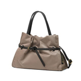 【正規品】 ヴィオラドーロ トートバッグ レディース VIOLAd'ORO 斜め掛け 軽い 軽量 ブランド かわいい 小さめ レザーコンビ ショルダー 日本製 2WAY A5 BIANCA ナイロンドロストトートバッグ M V-2293