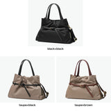 【正規品】 ヴィオラドーロ トートバッグ レディース VIOLAd'ORO 斜め掛け 軽い 軽量 ブランド かわいい 小さめ レザーコンビ ショルダー 日本製 2WAY A5 BIANCA ナイロンドロストトートバッグ M V-2293